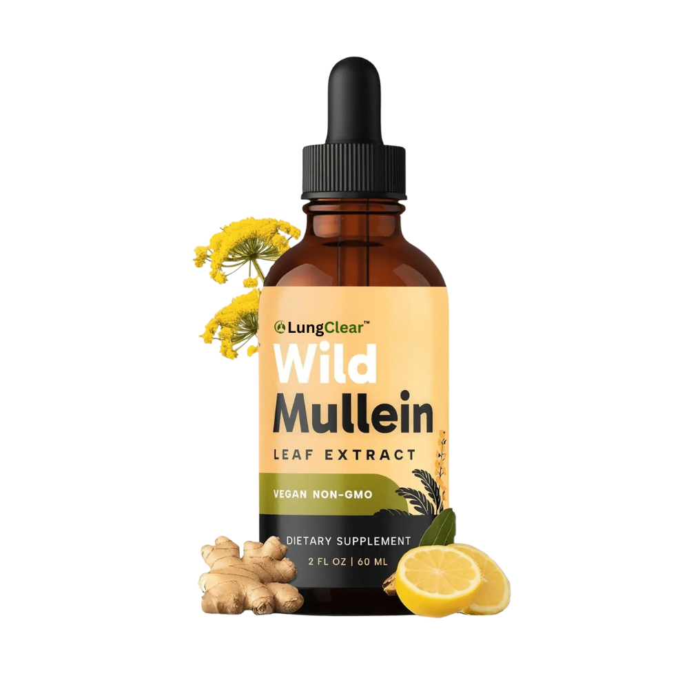 LungClear Wild Mullein Drops fles