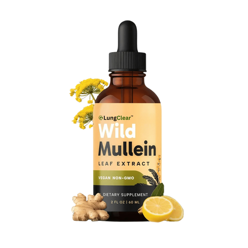 LungClear Wild Mullein Drops fles